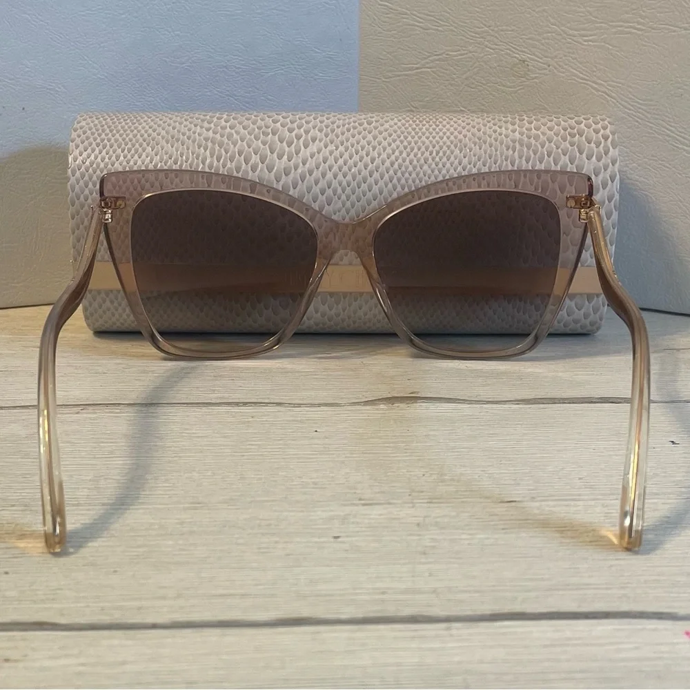 New Jimmy Choo Tan Glitter Sunglasses Full inclusion - Picture 3 of 5